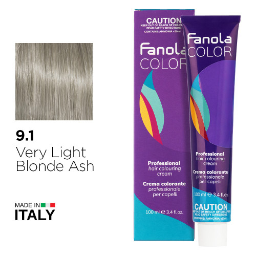 Fanola Color 9.1 Very Light Blonde Ash 100ml