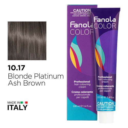 Fanola Color 10.17 Blonde Platinum Ash Brown 100ml