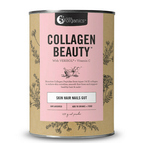 Nutra Organics Collagen Beauty 450g - Skin, Hair, Nails & Gut