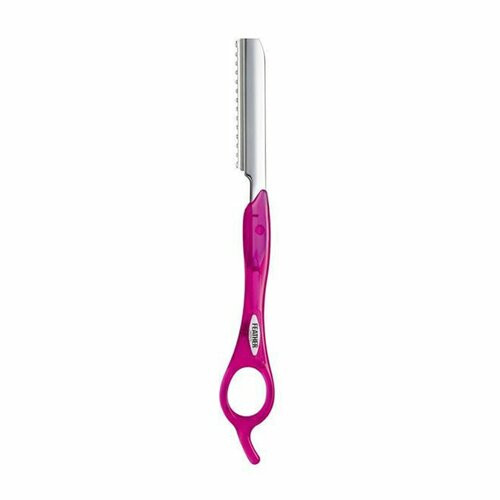 Feather Styling Razor Long Handle Fuschia