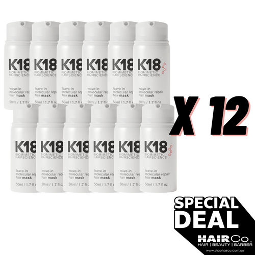 K18 Leave-in Molecular Repair Hair Mask 50ml - 12 Pack