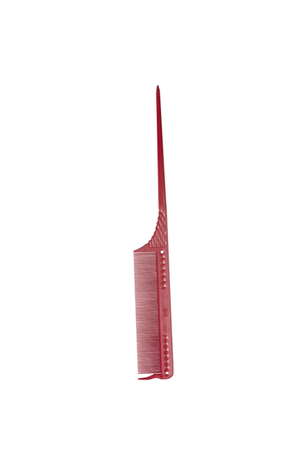 JRL Fine Teeth Tail Comb 8.5" - Red J101 