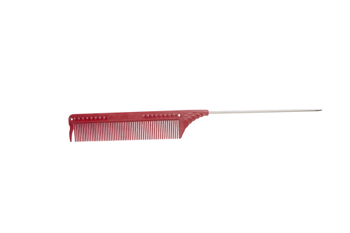 JRL Pin Tail Comb 8.8" - Red J102