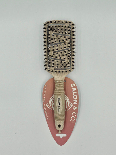 Salon & Co Eco Friendly Detangle Brush Boar Bristle 