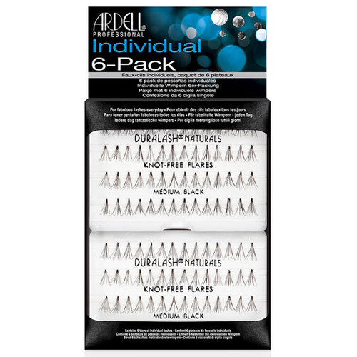 Ardell 6pk Medium Black Knot-free Flare Individual Lashes