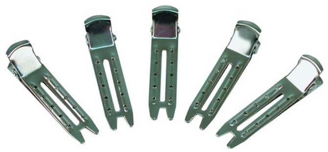 Double Prong Stainless Steel Curl Clip 100 Pack Double Prong Stainless Steel Curl Clip 100 Pack