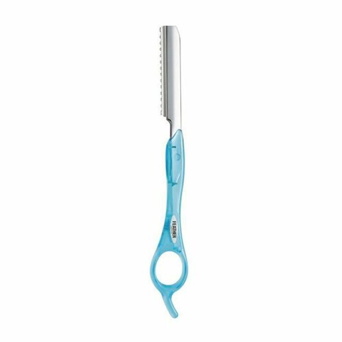 Feather Styling Razor Long Handle Aqua