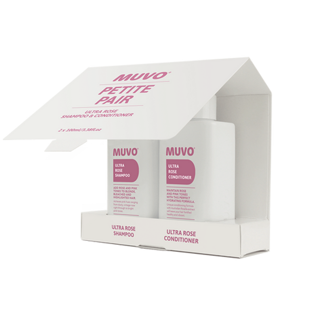 Muvo Ultra Rose Petite Pair - Shampoo & Conditioner 100ml