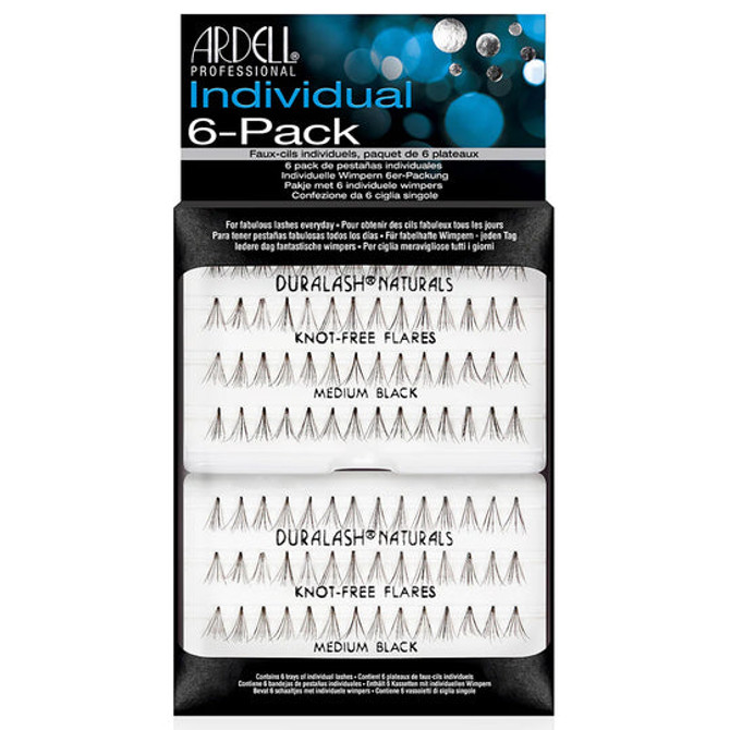 Ardell 6pk Medium Black Knot-free Flare Individual Lashes
