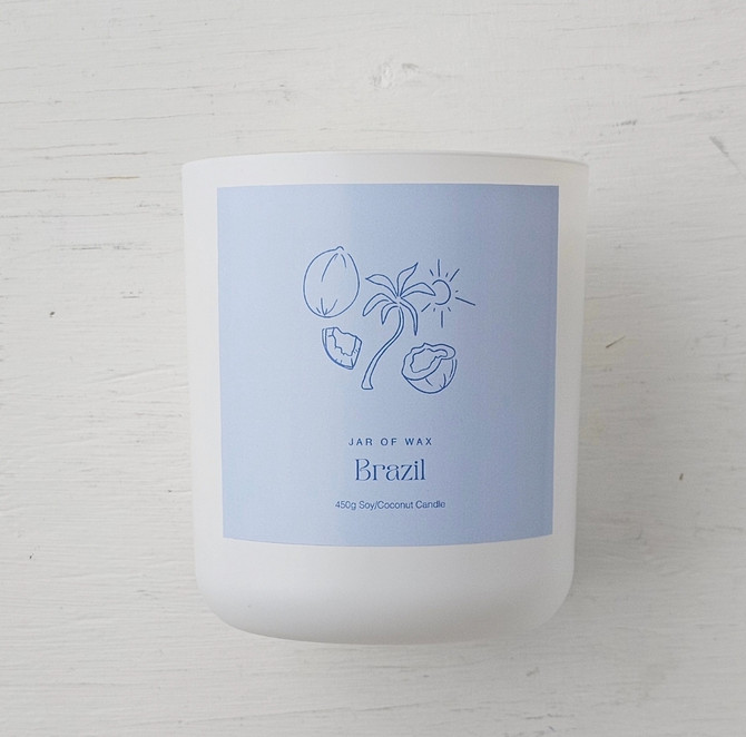 Jar of Wax - Brazil Tropical Candle 450g Jar of Wax - Brazil Tropical Candle 450g