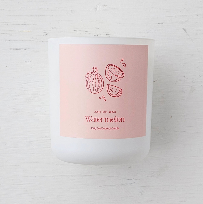 Jar of Wax - Watermelon Tropical Candle 450g