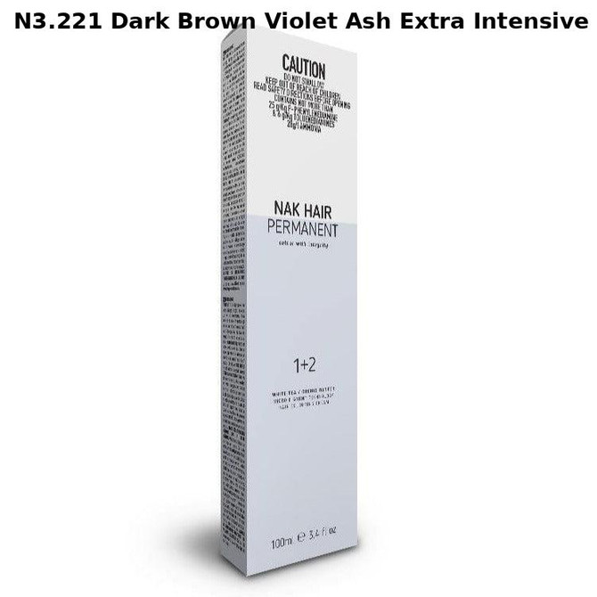 NAK Permanent Colour - N3.221 Dark Brown Violet Ash Extra Intensive