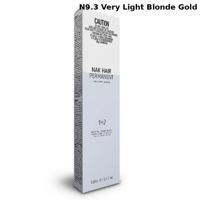 NAK Permanent Colour - N9.3 Very Light Blonde Gold