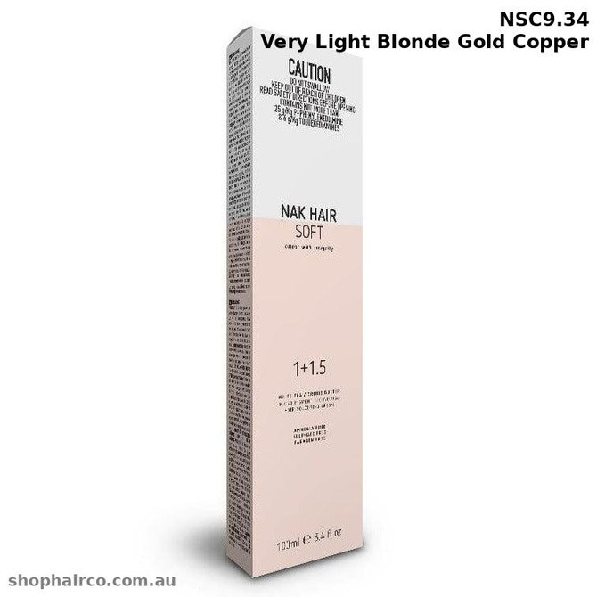 NAK Soft Colour - NSC9.34 Very Light Blonde Gold Copper
