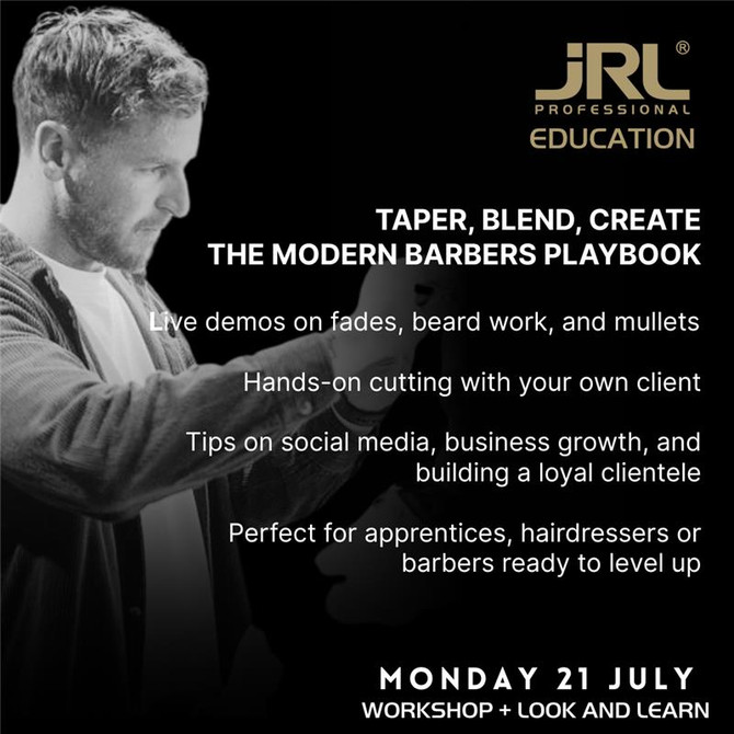 Taper, Blend, Create: The Modern Barbers Playbook | 21st July - VZNRY Carlton