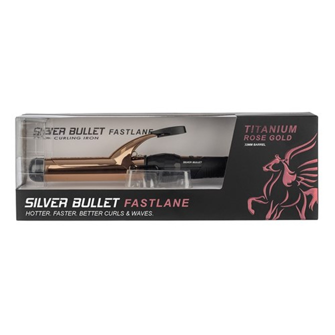 Silver Bullet Fastlane Titanium Curling Iron Rose Gold - 32mm