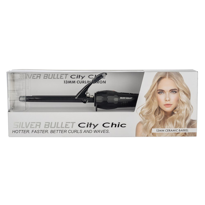 Silver Bullet City Chic Black Curling Iron - 13mm