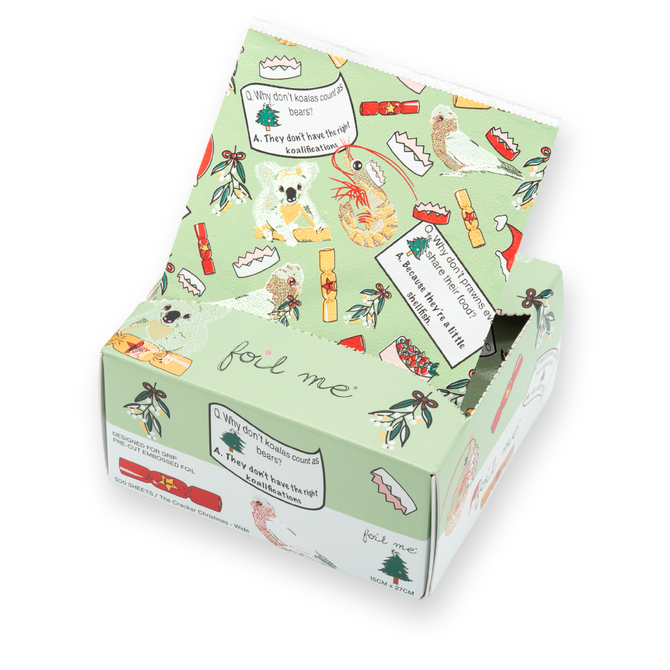 Foil Me - Cracker Christmas - Wide (Pre-Cut Foil) 15cm x 27cm