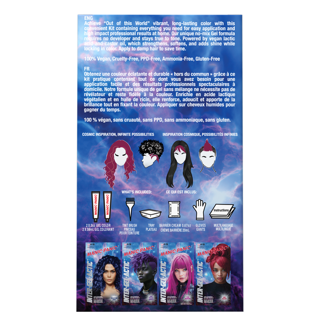 Manic Panic Divine Wine Inter-GEL-actic Hair Color Kit