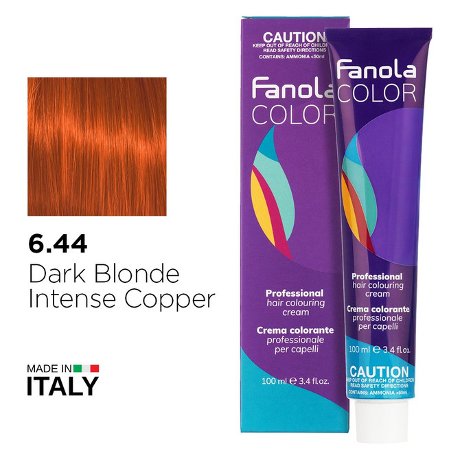 Fanola Color 6.44 Dark Blonde Intense Copper 100ml