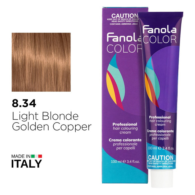 Fanola Color 8.34 Light Blonde Golden Copper 100ml