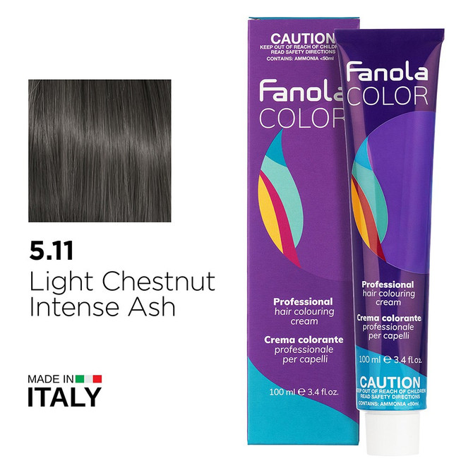 Fanola Color 5.11 Light Chestnut Intense Ash 100ml