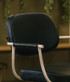 Maletti Chelsea Black Upholstery - White Frame Styling Chair - Hydraulic