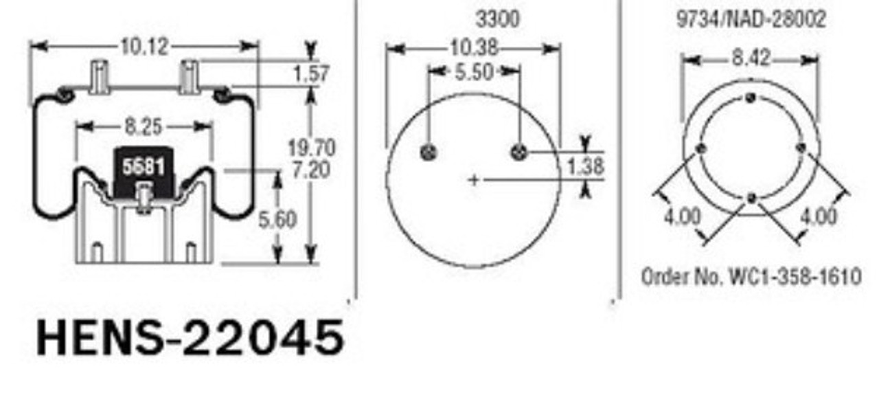 Hendrickson / HENS22045 / Airbag