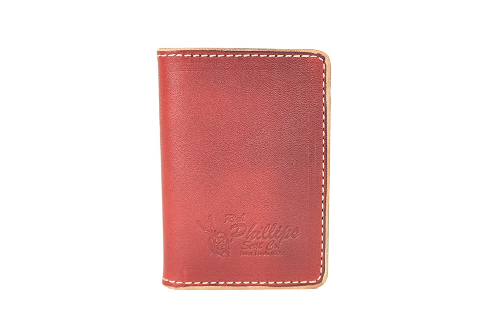 Tom Sawyer Bi-Fold Wallet Red Herman Oak Leather