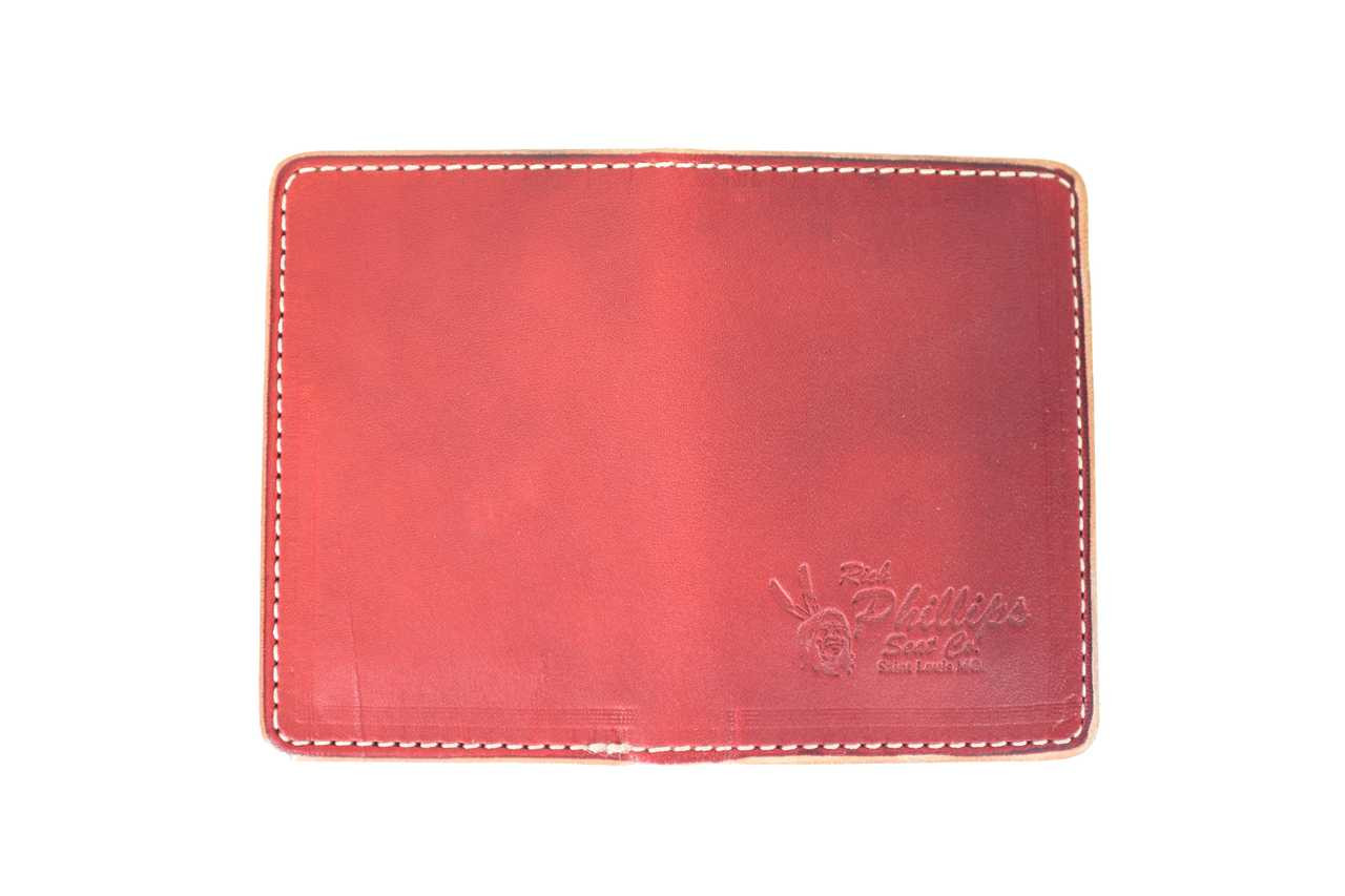Tom Sawyer Bi-Fold Wallet Red Herman Oak Leather