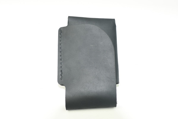 Plain Black Origami Wallet back view