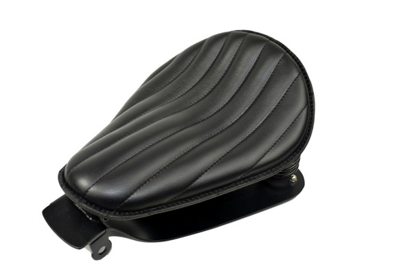 10x13 Tuck and Roll Black Leather Seat with Sportster Mounting Hardware Kit, includes everything needed to bolt on to your bike
MADE IN USA
by Rich Phillips Leather