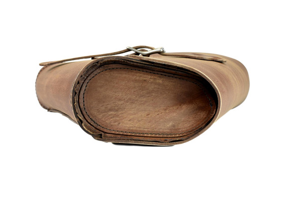 One Buckle Brown Distressed Hardtail Saddle Bag