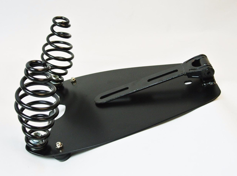 Quality leather tractor motorcycle seat and spring solo mounting kits