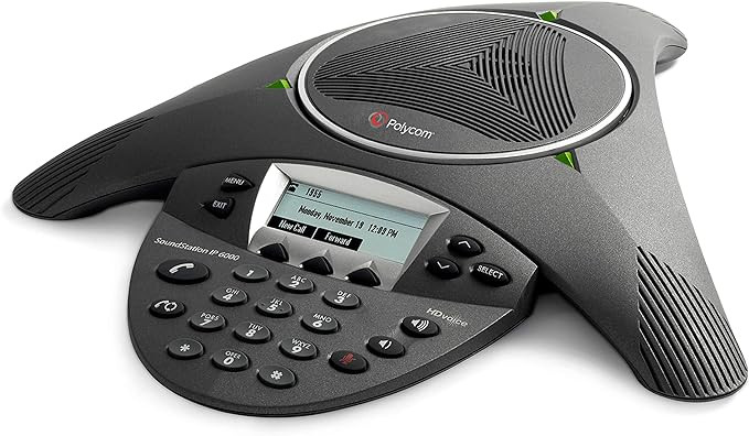 【中古】「非常に良い」Polycom SoundStation IP 6000 (POE対応モデル) Polycom SoundStation IP 6000 - conference VoIP, 3-way call capability