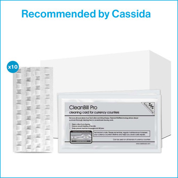 Cassida Currency Counter Cleaning Cards