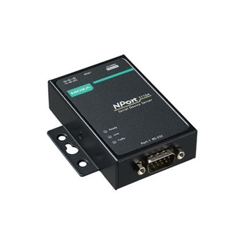 Moxa NPORT 5110A, 1 port device server,10/100M Ethernet,RS-232,DB9 male, 0.5KV serial surge,12-48