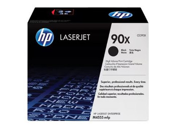 HP 90X High Yield Black LaserJet Toner Cartridge, 24000yld