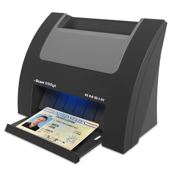 DS690GT vertical card scanner with AmbirScan Pro Software