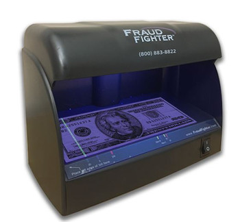 UV-16P plastic counterfeit currency detector with two UV lamps
