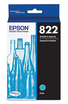 Epson WorkForce Pro Original Cyan Ink Cartridge, 822 (T822220-S, T822)