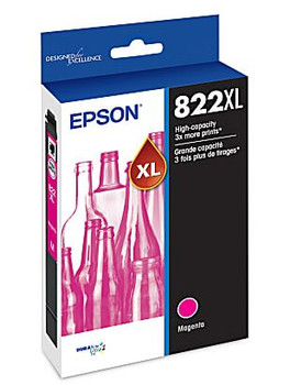 Epson WorkForce Pro Original Magenta Ink Cartridge, 822XL (T822XL320-S, T822XL)