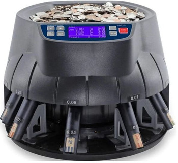 AccuBANKER AB510 Coin Counter and Sorter w/ Coin Tubes