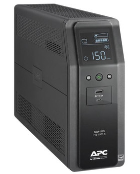APC Back-UPS Pro 1500VA sine wave uninterruptible power supply in black