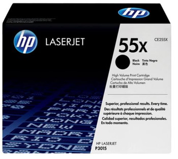 HP CE255X 55X Black Toner Cartridge