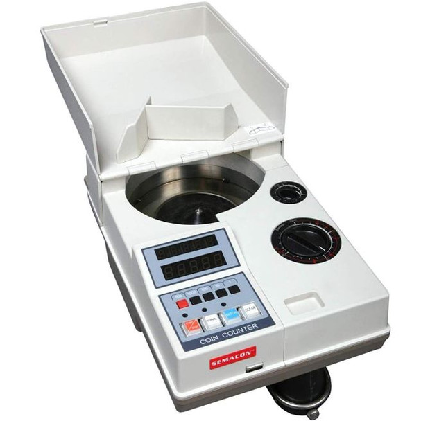 Semacon Table Top Portable Electric Coin Counter with Batching/Packaging/Offsorter