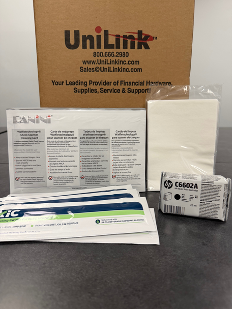 Unilink Panini Scanner Cleaning Kit and Ink Bundle