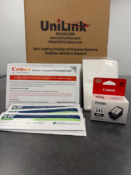 Unilink Canon Scanner Cleaning Kit and Ink Bundle