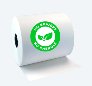 3 1/8" x 165' Non-Phenol Heavyweight Paper - No BPA/BPS/Other Phenols (50 Rolls)