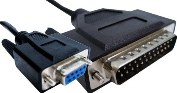 Epson System, 25M/9F Null Modem, 6' Serial Cable